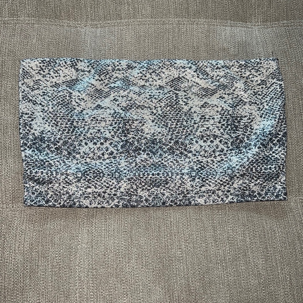 TopShop shimmer tube top